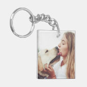 Hunde Küsse Foto  Schlüsselanhänger (Vorderseite links)