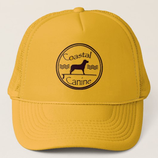 Hunde- Küstenlogo Truckerkappe (Vorderseite)