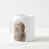 Hunde Labradoodle Niedlich Hunddesign Kaffeetasse (Vorderseite Links)
