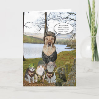 Hunde/Labrador Vatertagskarte Karte