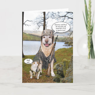 Hunde/Labrador Vatertagskarte Karte