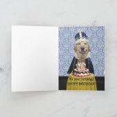 Hunde/Labrador zum Geburtstag Karte (Innenseite)