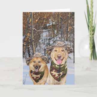 Hunde/Labradore - individuell einstellbare Wallise Feiertagskarte