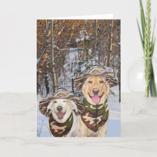 Hunde/Labradore - individuell einstellbare Wallise Feiertagskarte