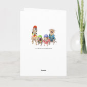 Hunde/Labradore Surfer Geburtstagskarte Karte (Rückseite)