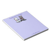 Hunde laufen Business Notepad mit Terrier Notizblock (angewinkelt)