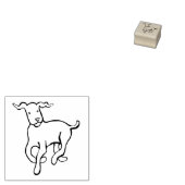 Hunde laufen gummistempel (Stempel)