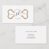 Hunde laufen.Hunde sitzen, Hundepfähler im Goldbus Visitenkarte (Vorne/Hinten)