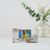 Hunde laufen im Park Visitenkarte (Stehend Vorderseite)