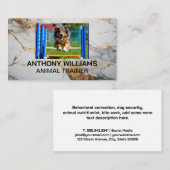 Hunde laufen im Park Visitenkarte (Vorne/Hinten)