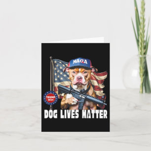 Hunde leben Problem Funny 2024 Hunde stimmen Trump Karte