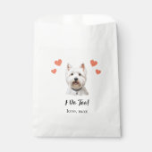 Hunde Leckerei Gastgeschenk Hochzeit Beutel Geschenktütchen (Vorderseite)