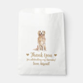 Hunde Leckerei Gastgeschenk Hochzeit Beutel Geschenktütchen (Vorderseite)
