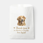 Hunde Leckerei Gastgeschenk Hochzeit Beutel Geschenktütchen (Vorderseite)