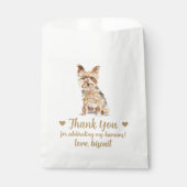 Hunde Leckerei Gastgeschenk Hochzeit Beutel Geschenktütchen (Vorderseite)