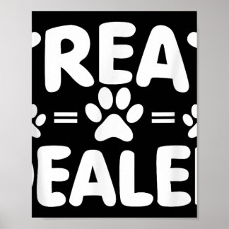 Hunde Leckerei Händler, Hundebesitzer Hundehund Lo Poster