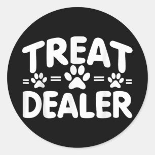 Hunde Leckerei Händler, Hundebesitzer Hundehund Lo Runder Aufkleber