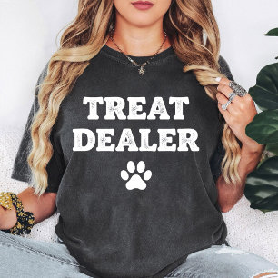 Hunde-Leckerei-Händler Pfotenabdruck Lustiges Haus T-Shirt