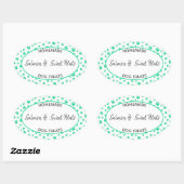 Hunde-Leckerei Ovaler Aufkleber (Blatt)