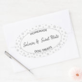 Hunde-Leckerei Ovaler Aufkleber (Umschlag)