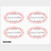 Hunde-Leckerei Ovaler Aufkleber (Blatt)