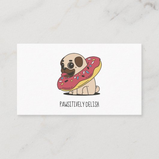 Hunde Leckereien Maker Business Card Visitenkarte (Vorderseite)