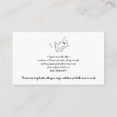 Hunde Leckereien Maker Business Card Visitenkarte (Rückseite)