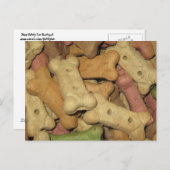 Hunde Leckereien Postkarte (Vorne/Hinten)