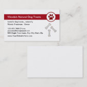 Hunde-Leckereien-Visitenkarte Visitenkarte (Vorne/Hinten)