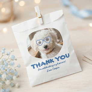 Hunde-Leckerli-Hochzeit-Hund-Foto-Danke Geschenktütchen