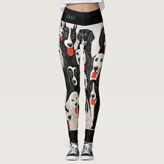 Hunde Leggings (Vorderseite)