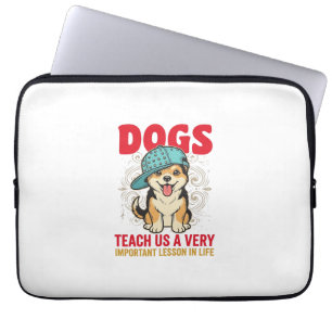 Hunde lehren uns eine sehr wichtige Lektion Vintag Laptopschutzhülle