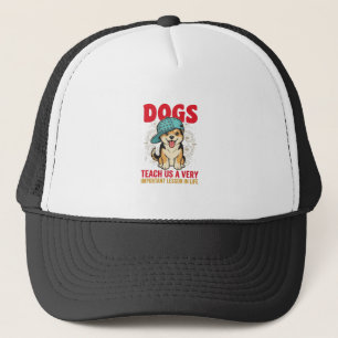 Hunde lehren uns eine sehr wichtige Lektion Vintag Truckerkappe
