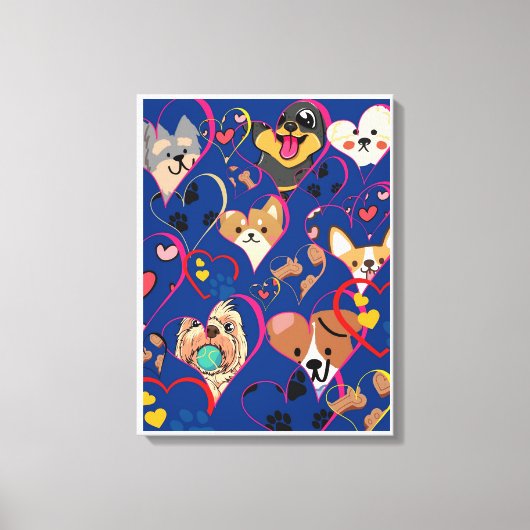 Hunde Leinwanddruck (Vorderseite)