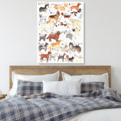 Hunde Leinwanddruck (Insitu (Schlafzimmer))