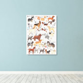 Hunde Leinwanddruck (Insitu (Holzboden))