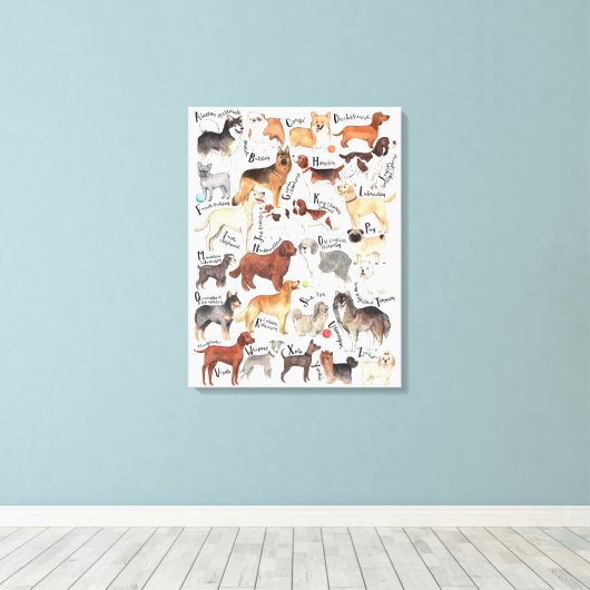 Hunde Leinwanddruck (Insitu (Holzboden))