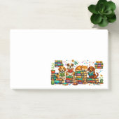 Hunde lesen Bücher Cozy Library Szene Post-it Klebezettel (Büro)