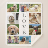 Hunde Liebe 10 FotoCollage Sherpadecke (Vorderseite)