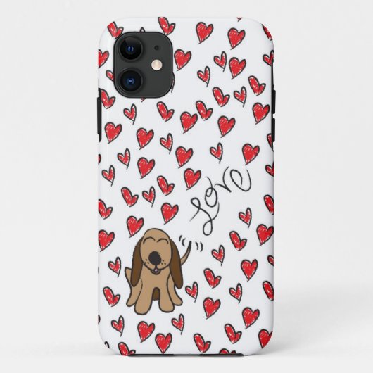 Hunde-Liebe Case-Mate iPhone Hülle (Rückseite)
