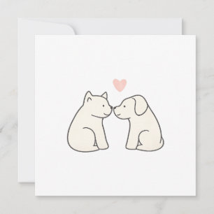 Hunde-Liebe-Flat-Card