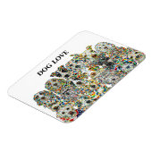 Hunde Liebe Flexibles Foto Magnet (Linke Seite)