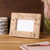 Hunde Liebe Geätzte Rahmen (Links)