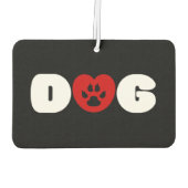 Hunde Liebe Heart Air Freshener Autolufterfrischer (Rückseite)