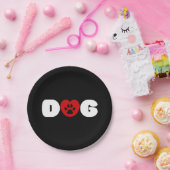 Hunde Liebe Heart Bandana Pappteller (Party)