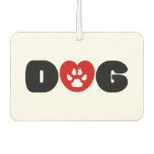 Hunde Liebe Herz Autolufterfrischer (Vorderseite)