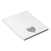 Hunde Liebe Herz Notizblock (angewinkelt)