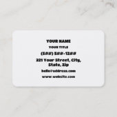 Hunde Liebe Herz Visitenkarte (Rückseite)