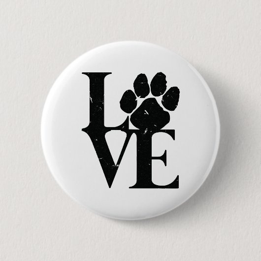 Hunde Liebe Hunde Button (Vorderseite)