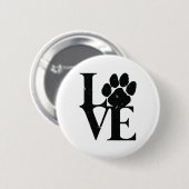 Hunde Liebe Hunde Button (Vorne & Hinten)
